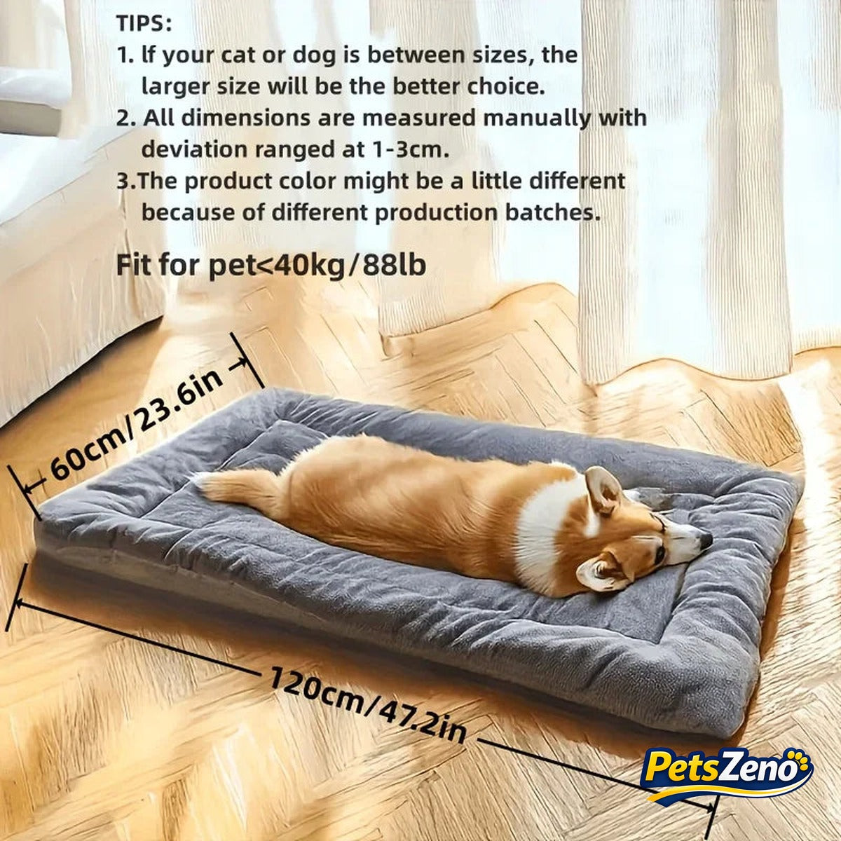 Calming plush dog bed mat – PetsZeno
