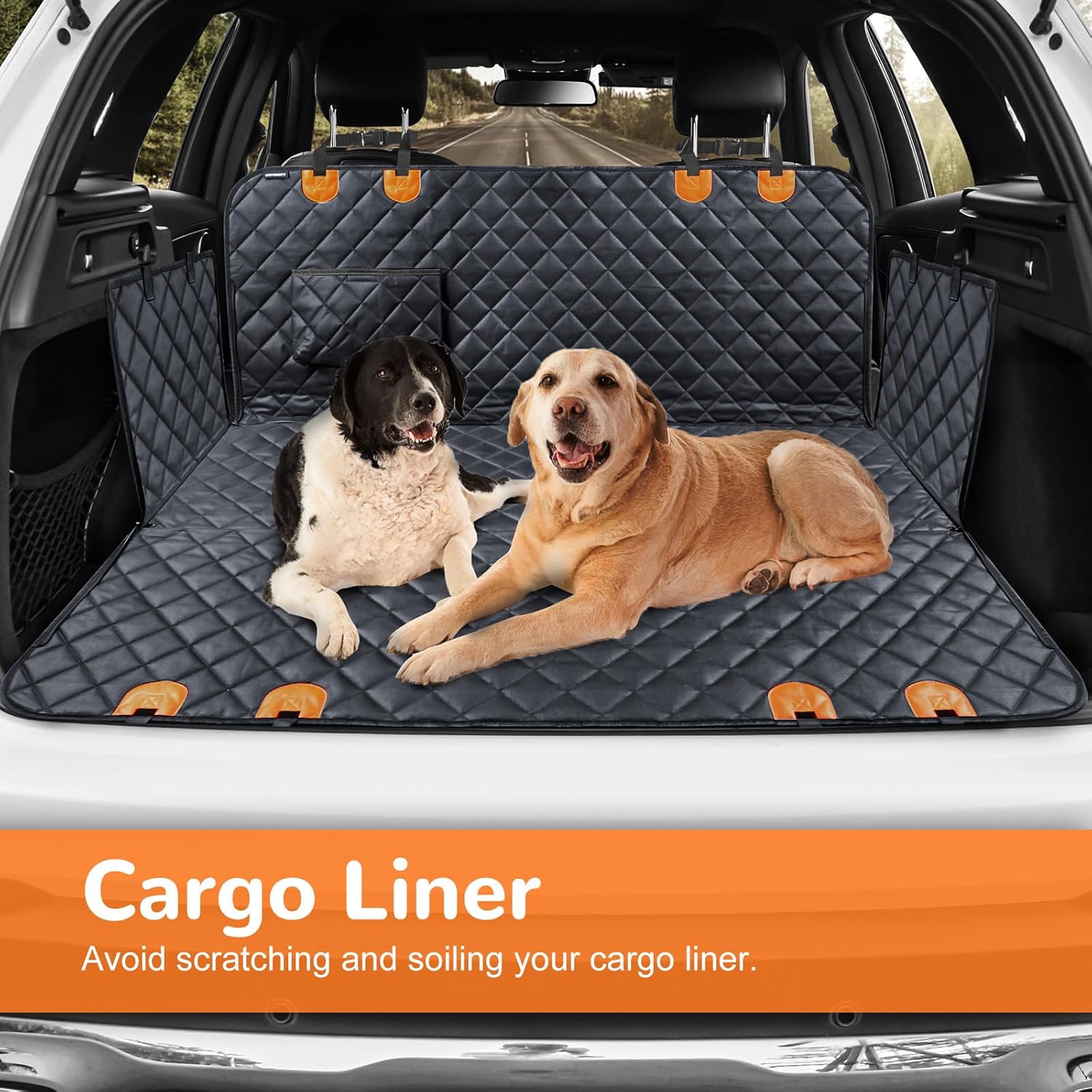 Ultimate Dog Car Seat Cover - 100% Waterproof Hammock for Pets, Heavy Duty, Scratch Proof, Nonslip, and Durable Protection for Back Seats in Cars and SUVs