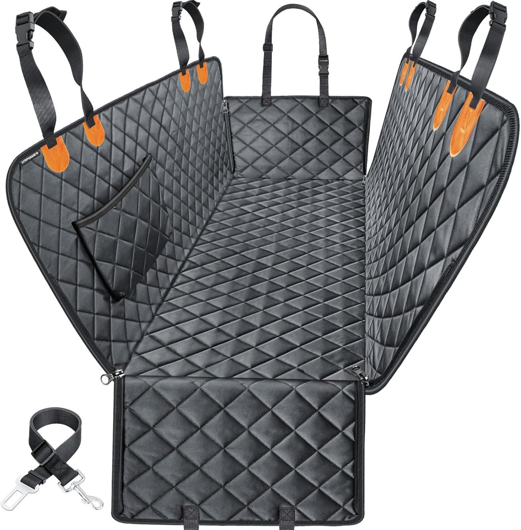 Ultimate Dog Car Seat Cover - 100% Waterproof Hammock for Pets, Heavy Duty, Scratch Proof, Nonslip, and Durable Protection for Back Seats in Cars and SUVs