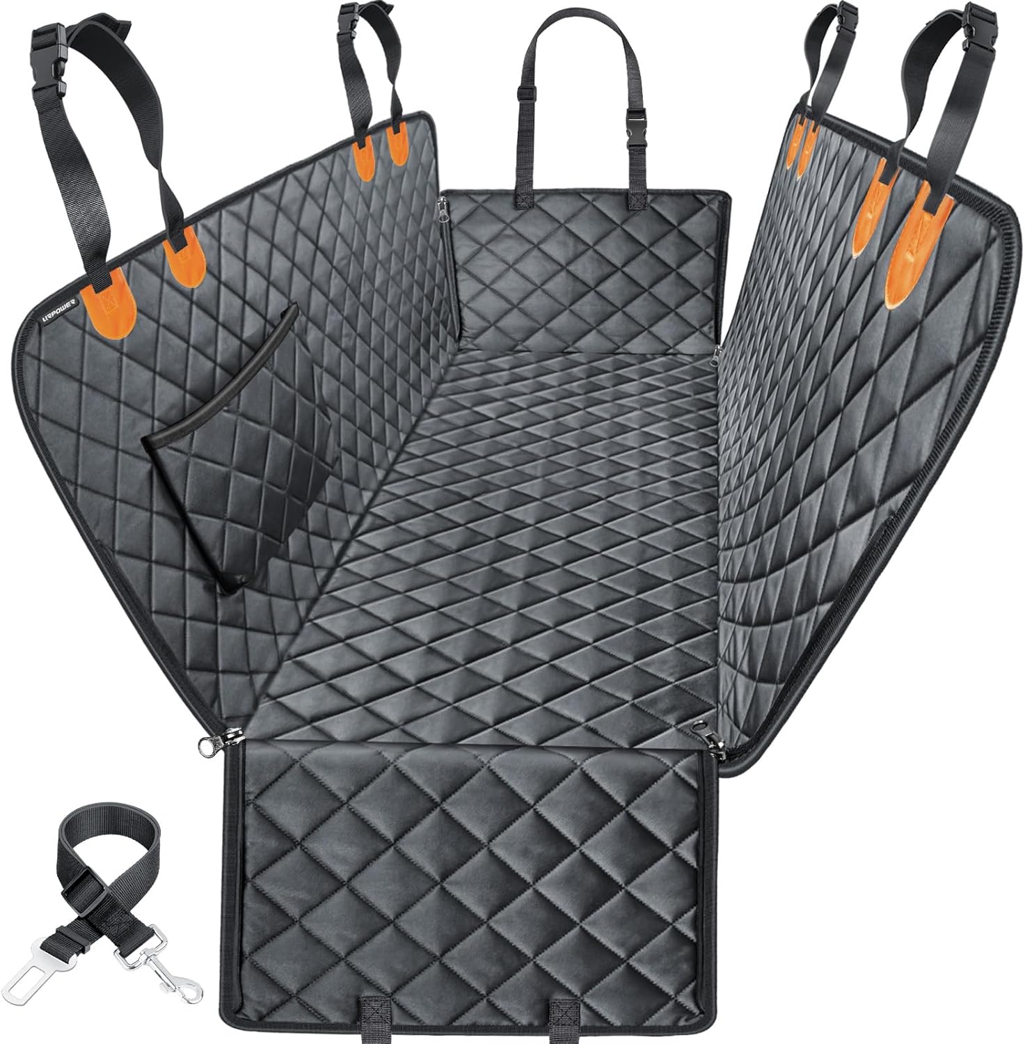Ultimate Dog Car Seat Cover - 100% Waterproof Hammock for Pets, Heavy Duty, Scratch Proof, Nonslip, and Durable Protection for Back Seats in Cars and SUVs