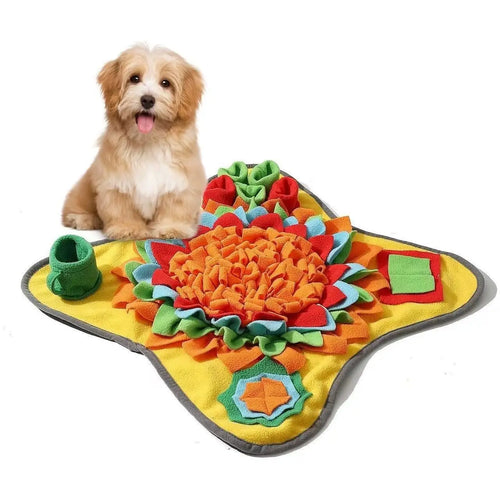Flower snuffle mat for dogs, nose work slow feeder – PetsZeno