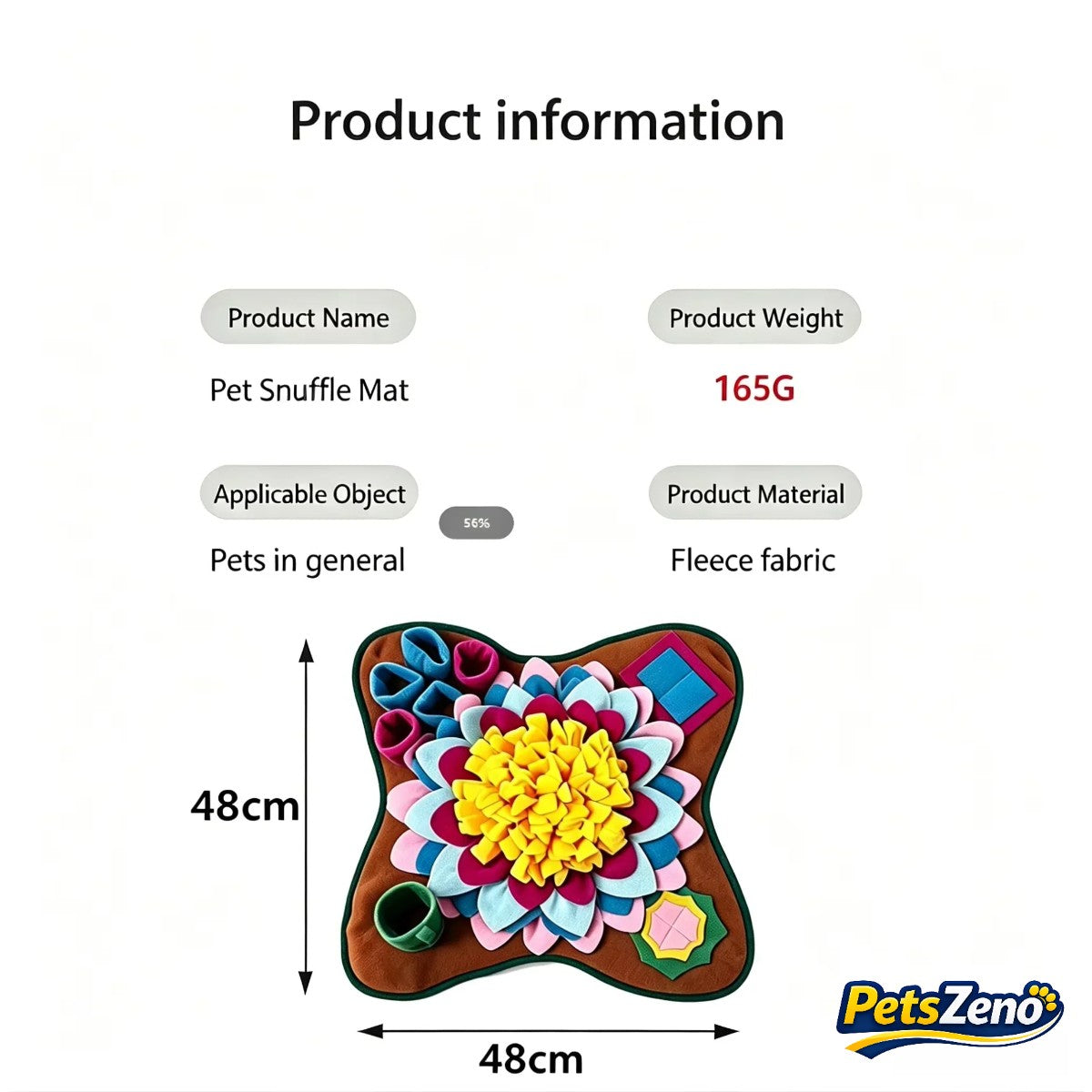 Flower snuffle mat size 48 x 48 cm – PetsZeno