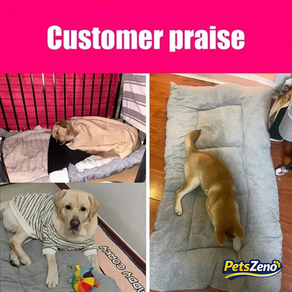 Calming plush dog bed mat – PetsZeno