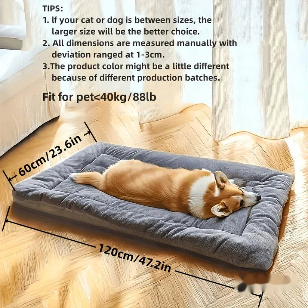 Calming plush dog bed mat – PetsZeno